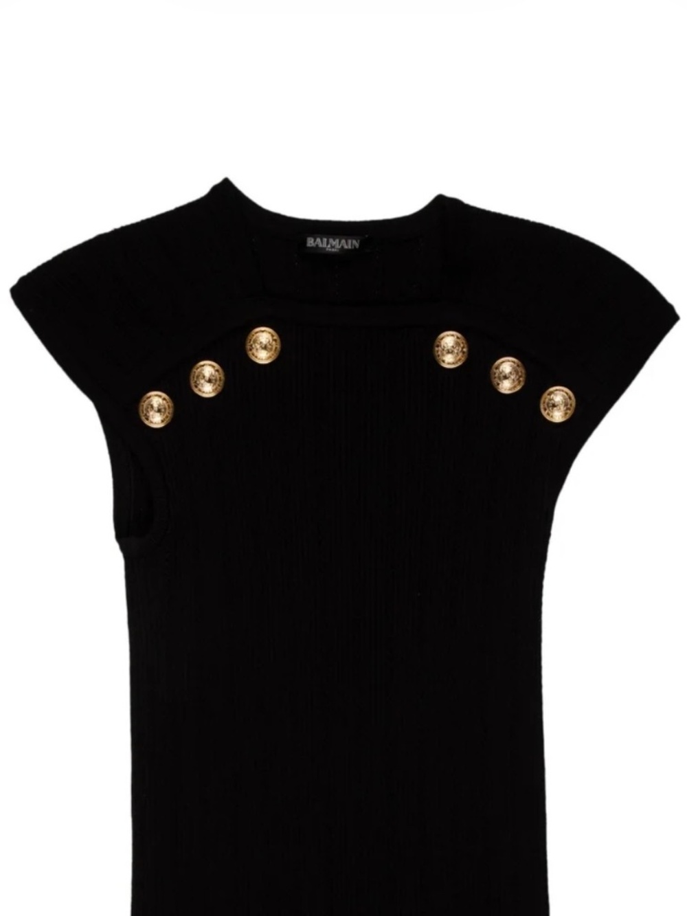 Balmain gold button top S
